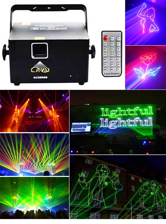 Профессиональная лазерная анимация LAYU AU35RGB Pro Max