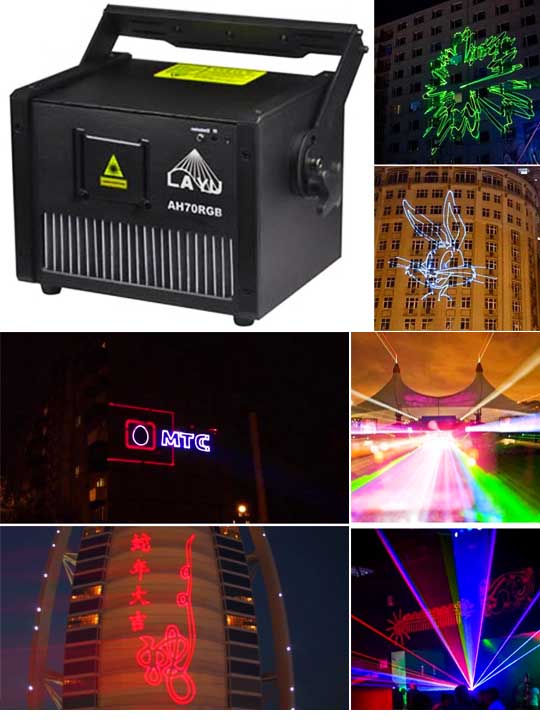 Профессиональная лазерная анимация AH70RGB Pro Max